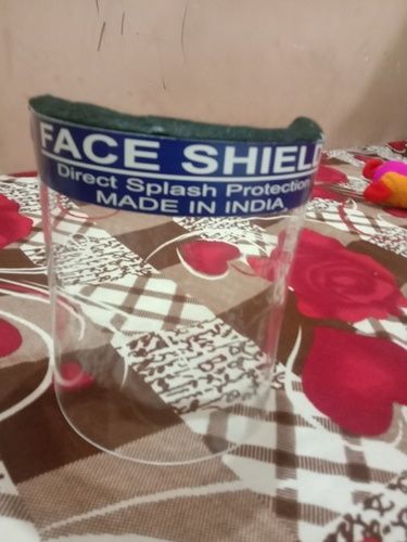 Reusable Safety Face Shield - Transparent, Unisex Design | For Safety Use, Box Packaging, Plain Pattern, Non-Disposable