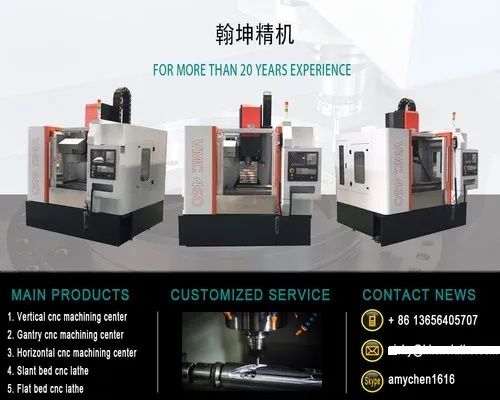 Iron Casting Body Small Vertical Cnc Milling Machine