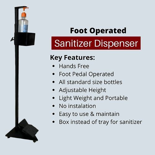 Foot Operated Sanitizer Dispenser