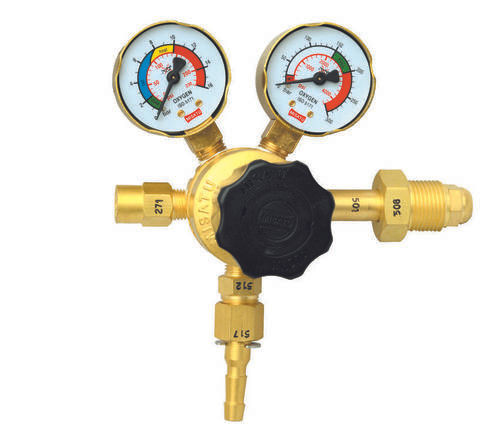 ISI Marked Two Gauge Gas Pressure Regulator