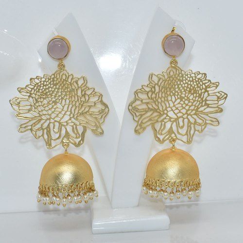 Gold Plated Jhumka Dangle Earring