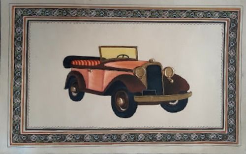 Vintage Classic Car Painting Size: Vary