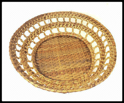 Strong and Durable Cane Round Basket