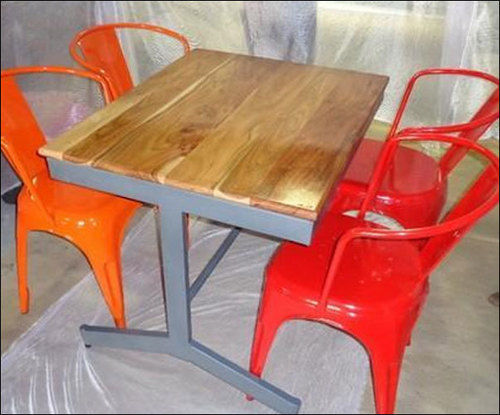 Multicolor Cafeteria Table Set