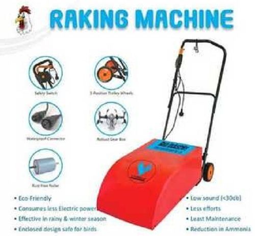 Poultry Raking Machine, Low Sound [<30db]