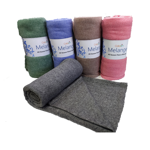 Various Colors Are Available Plain Design Soft Fleece Blanket