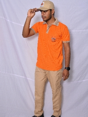 Indian Oil Petroleum Uniform - Cotton Fabric, Size 28-40, Black Trouser with Striped Shirt | Unisex Design, Classic Style, Short Sleeves, No Fade, Washable