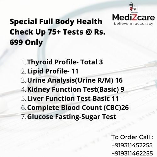 Full Body Health Check Up By Medizcare.com