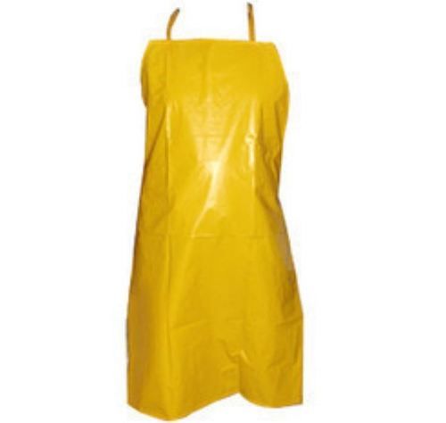 Polyester Plain Yellow Pvc Apron