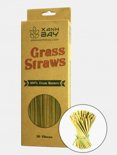 Yellow Or Green Disposable Dried Grass Straw