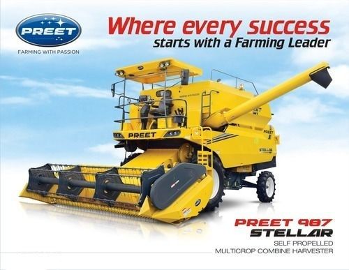 PREET 987 Stellar Self Propelled Mulicrop Combine Harvester