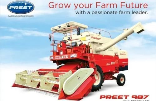 Preet Agriculture Combine Harvester Power: 101 Horsepower (Hp)