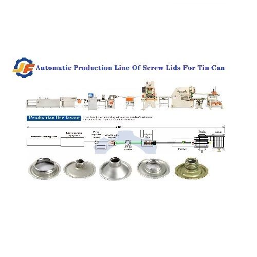 Automatic Production Line Of Screw Lids For Tin Can