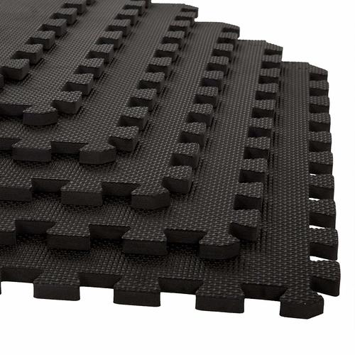 Black Colored Plain Rubber Mats For Gym