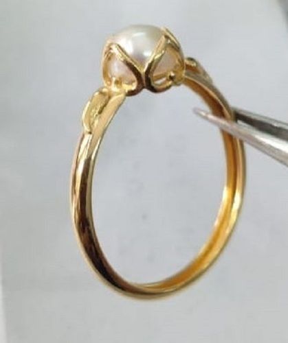 KAITLEE | Women's Pearl Ring | White Opal | Diamond - TCR