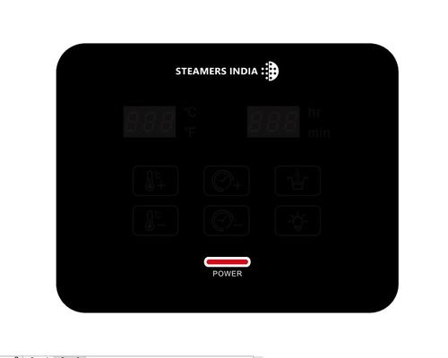 Grey Steam Bath With Digital Touch Controller