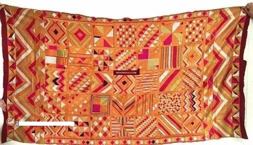 Traditional Bawan Bagh Phulkari Saree