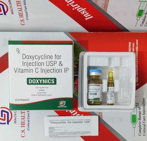 Liquid Doxycycline 100Mg For Injection Usp & Vitamin C Injection Ip