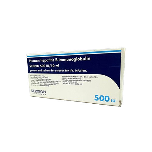 Venbig 500 IU/10 Ml Human Hepatitis B Immunoglobulin Vial For Injection