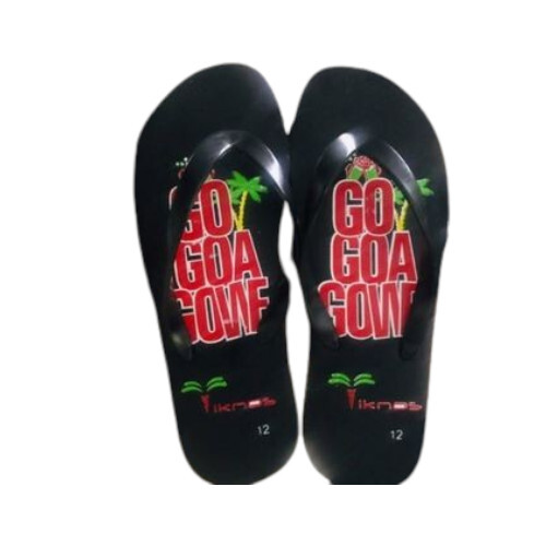 Trendy Rubber Hawai Chappal - Color: Black