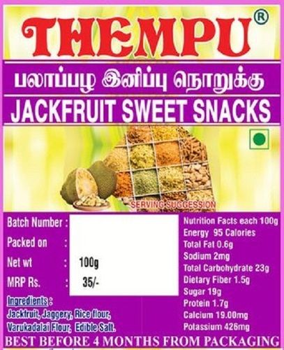 Jack Fruit Sweet Snacks Packaging: Bag