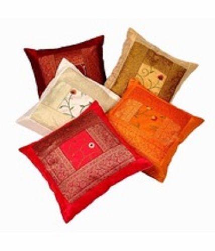 Various Colors Are Available Ethnic Banarasi Jacquard Cushion Cover