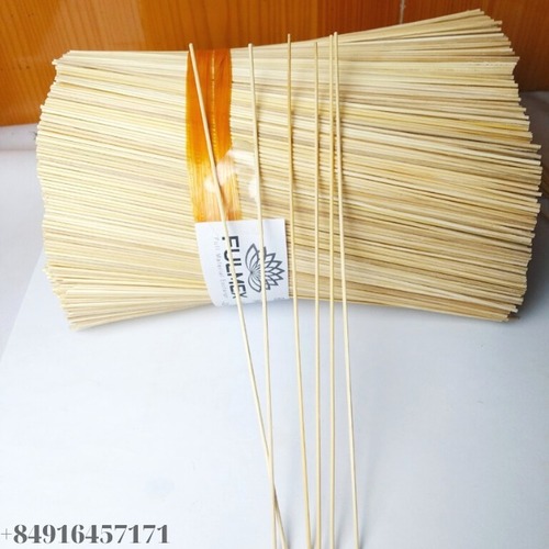 White Bamboo Sticks For Incense Size 9Inch X 1.3Mm Bleached Type 