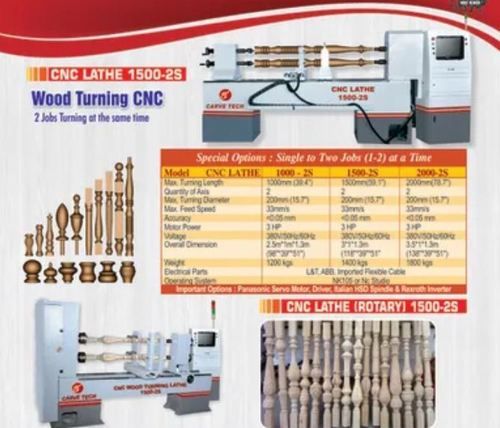 Semi Automatic Wood Turning Cnc Lathe Machine