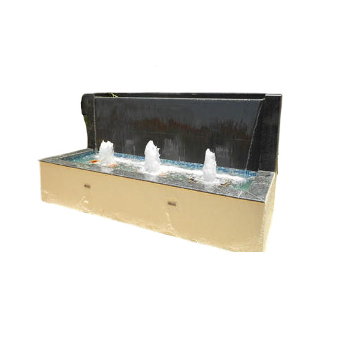 Finely Finished Garden Waterfall - Color: Black