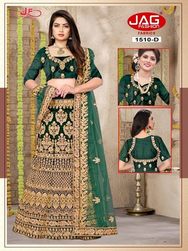 Various Colors Are Available Velvet Party Wear Lehenga