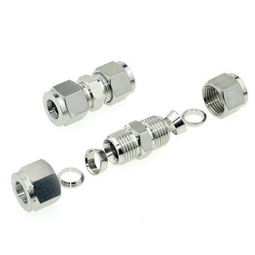 Silver Ss Double Ferrule Fittings