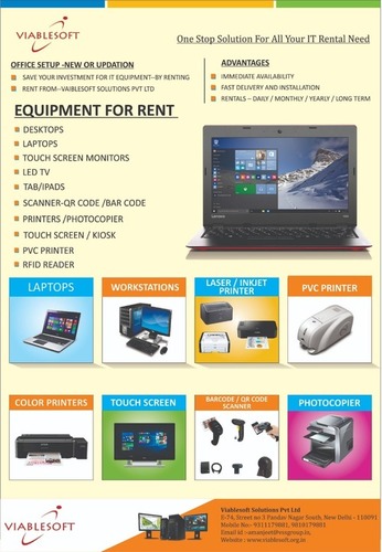 Computer/Laptop Rental Services By Viablesoft Solutions Pvt. Ltd.