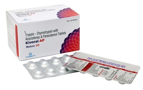 Aceclofenac Paracetamol Trypsin Chymotrypsin Tablet
