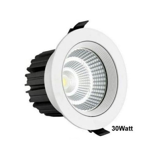 30 Watt Round Led Cob Light - Color: Black+White