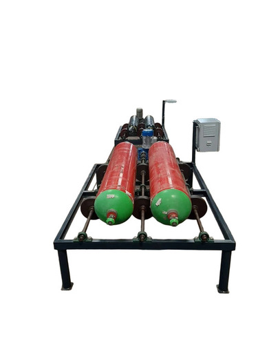 Electric Gas Cylinder Rolling Machine - 1-12kw Power Range 5-Year Warranty Gear Based Mechanism Galvanized Surface Treatment Automatic Operation