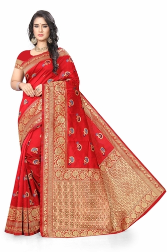 Casual Wear Jacquared Ladies Sarees