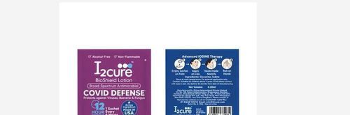 Covid Defense I2Cure Bioshield Antiseptic Lotion Sachets