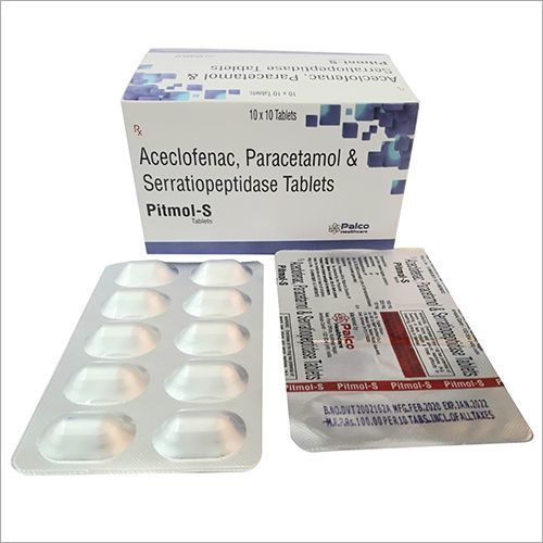 Aceclofenac 100mg + Paracetamol 325 Mg +Serratiopeptidase 10mg Tablet