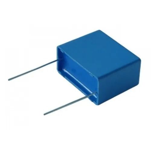 Three Phase Power Capacitor - 50/60 Hz, 2 Pin Design, Blue Color, Less than 85% Rh Humidity, -40 to +70Â°C Operating Temperature, 2 to 100 mfd Capacitance, General Purpose Application