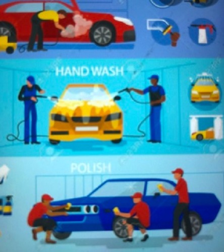 Car Washing Services Back Material: Woven Back