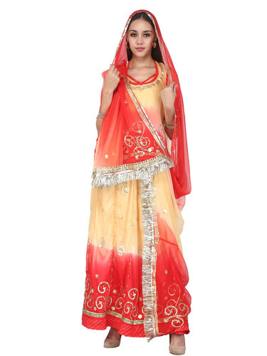 Multicolor Traditional Rajasthani Rajputi Poshak at Best Price in Jaipur |  Shri Shyam Creation