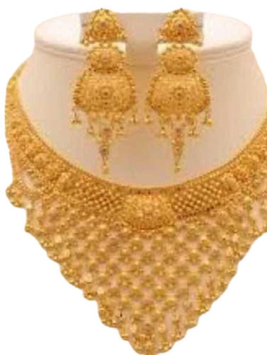 Antique Inspired Gold Choker Necklace Set | SEHGAL GOLD ORNAMENTS PVT. LTD.