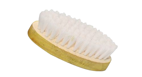 Number 107 Oval Shape Cloth Washing Brush - Wood Material, Semi Soft Bristle, White Color | Ideal for Laundry and Home Cleaning Tasks