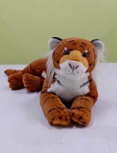 Brown Fabric And Virgin Fiber Plush Tiger