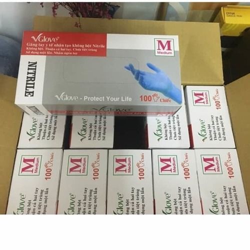 Easy To Use Skin Friendly Light Weight Disposable Examination Nitrile Hand Gloves