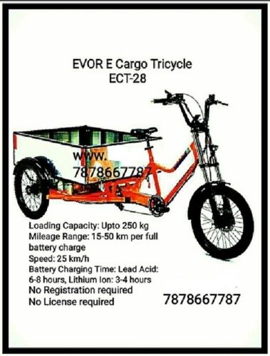 Evor Electric Cargo Tricycle Ect28