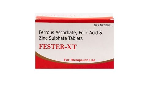 Ferrous Ascorbate Folic Acid And Zinc Sulphate Tablets