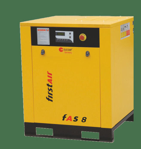 Grey 30 Hp Base Mounted Screw Compressor With 1 Year Warranty