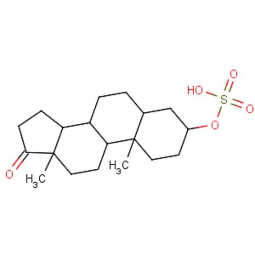 एंड्रॉस्टान-17-वन, 3- (सल्फ़ोक्सी) -, (3 ए, 5 ए) - कैस नं.: 2479-86-9