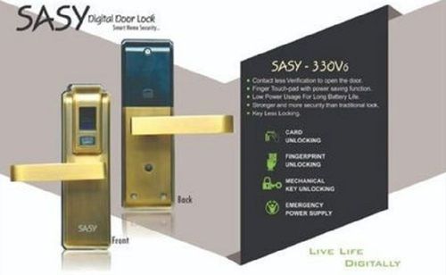 Electronic Fingerprint Door Lock With Power Saving Option Application: Hotel